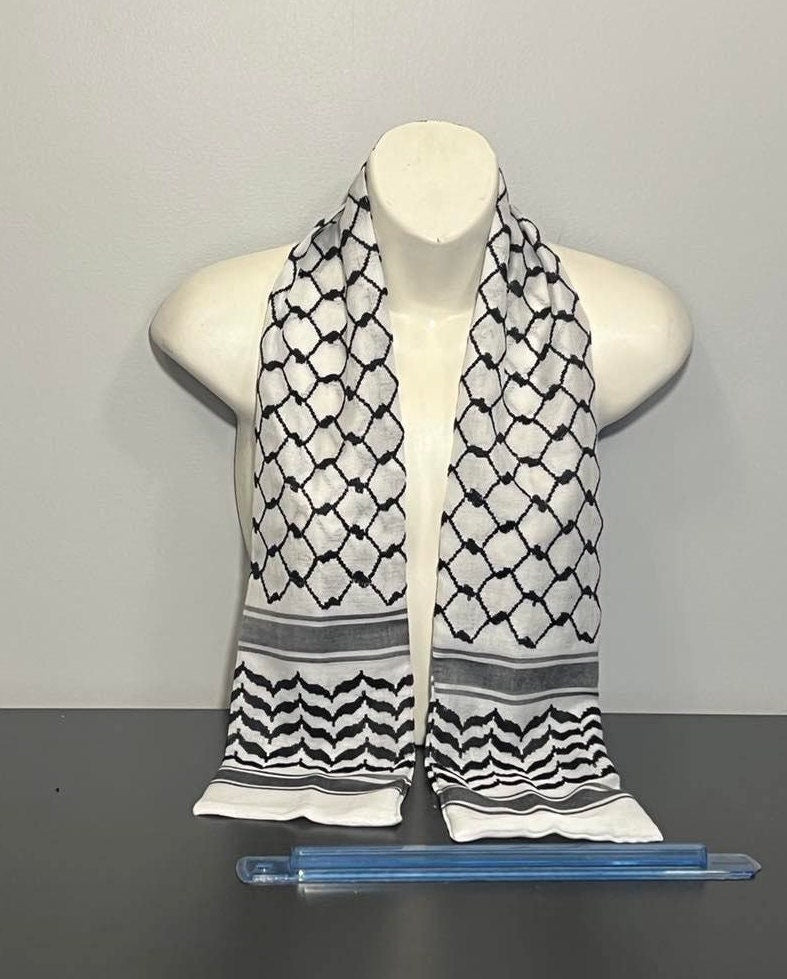 CUSTOM ORDER: 260 Authentic Palestinian Keffiyeh Wedding Groom or Graduation Sash Stole
