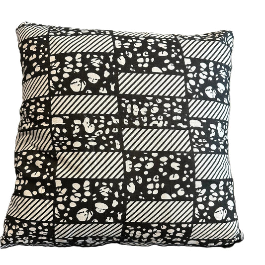 Authentic Hollandais African Ankara Wax Pillow Cover, Currently One of a Kind