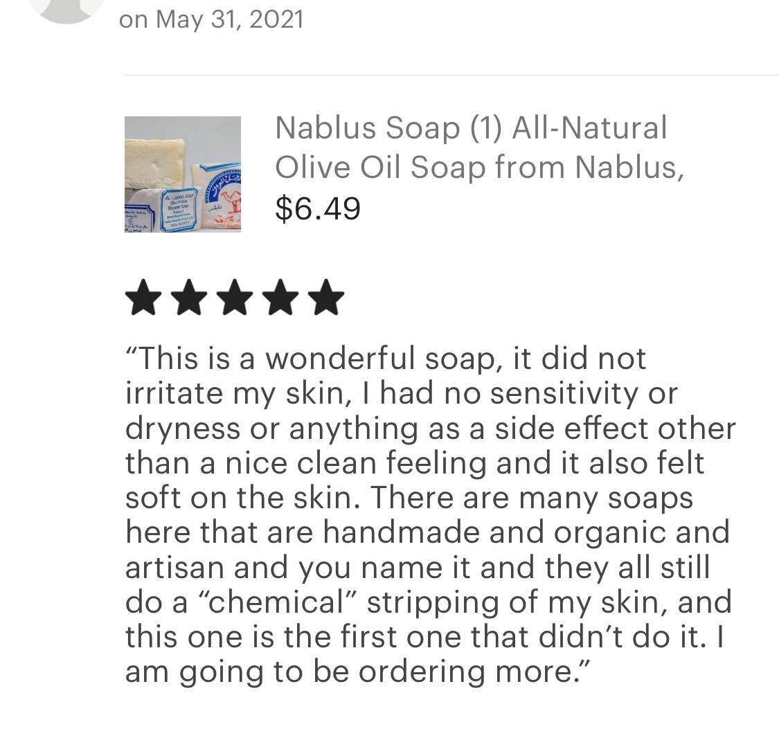 All-Natural Nablus Olive Oil Soap
