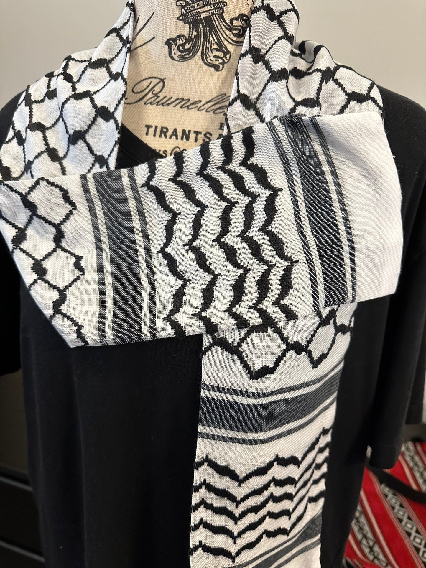 Sash Stole, Authentic Keffiyeh: A Timeless Accessory for Celebrations, 72 Inches