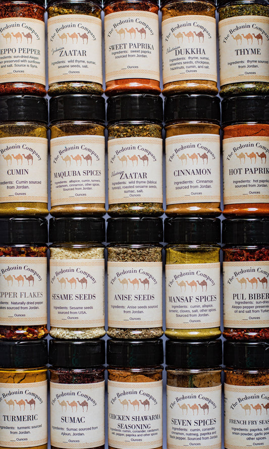 Spice of LIfe Spice Collection! 25 Spices, Seasonings, Herbs. Great Housewarming Gift and Intro to Middle Eastern Cooking