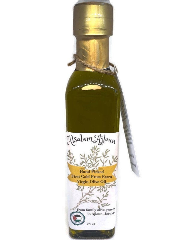 November 2023 Harvest Jordanian Olive Oil, Authentic, Natural, First Cold-Pressed, 250 ml