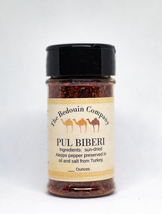 Pepper Trio: Authentic Turkish Pul Biber, Syrian Aleppo Pepper, and Turkish Urfa Biber, Middle Eastern Seasonings, 2 Ounces Each