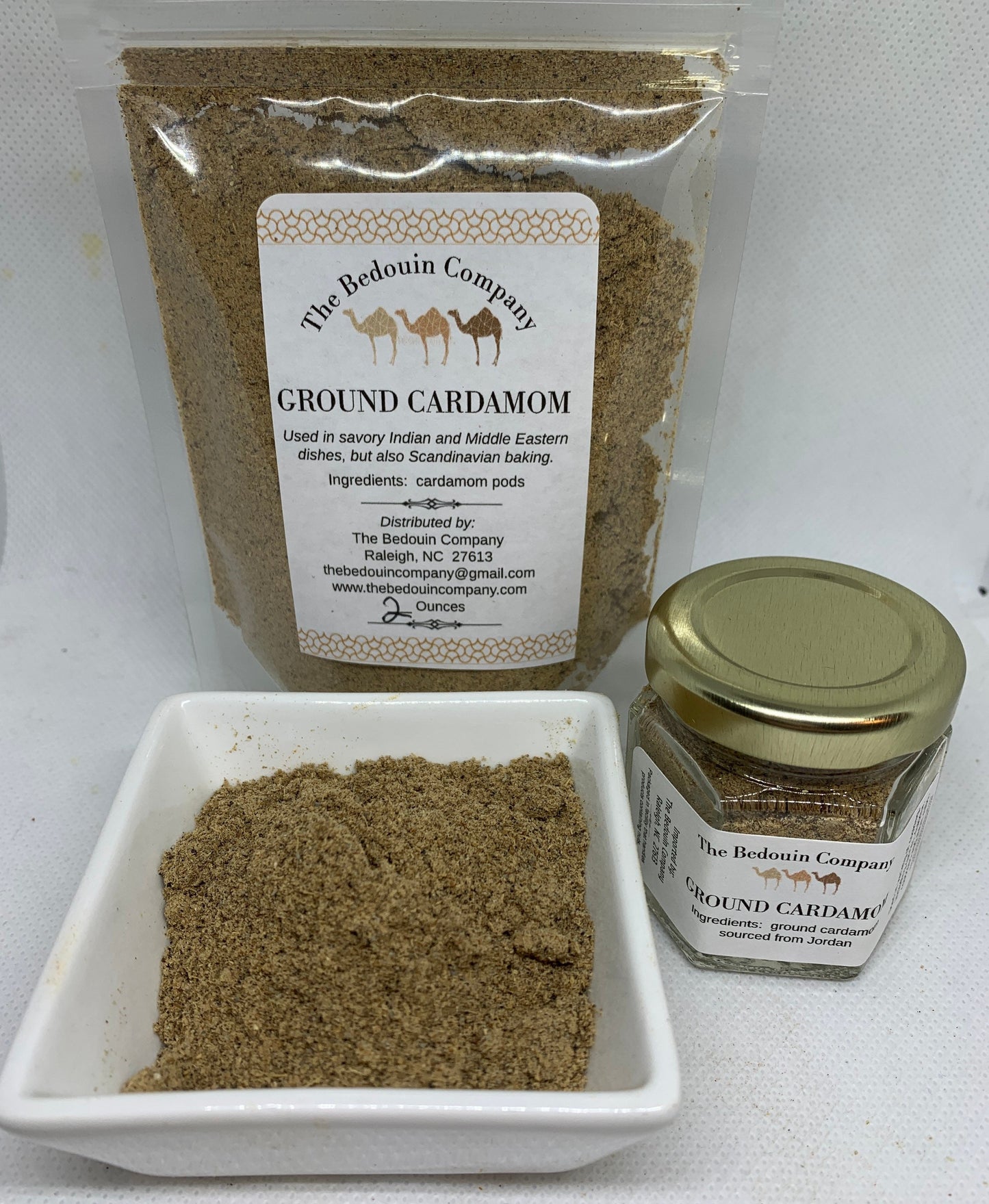 Green Cardamom, Ground or Whole, Imported from Jordan