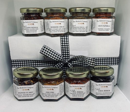 Set of Eight Hotspot Spices: Packing a Bit of Heat