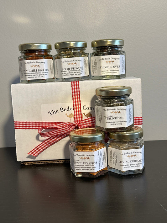 Set of Six Authentic International Spices and Seasonings for Lamb or Beef