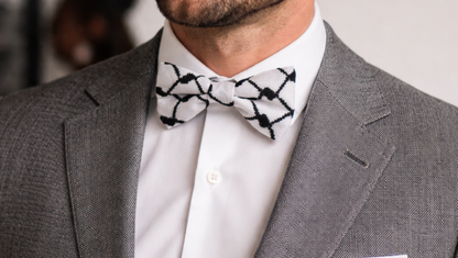 Bow Tie, Clip-on, Authentic Palestinian Keffiyeh, Men's and Boy's Sizes Available