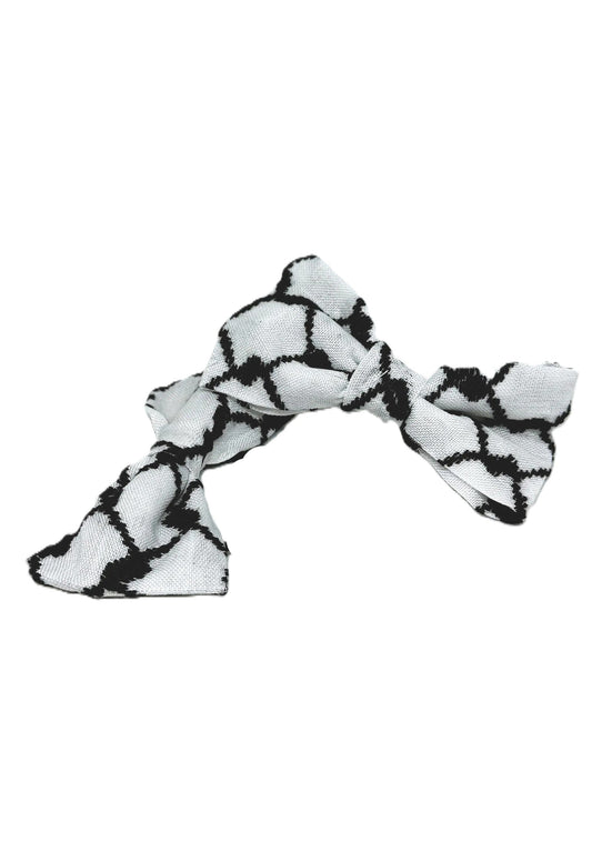 Girl's Hair Bow on Small Clips, Authentic Palestinian Keffiyeh