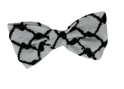 Girl's Hair Bow on Elastic Headband, Authentic Palestinian Keffiyeh