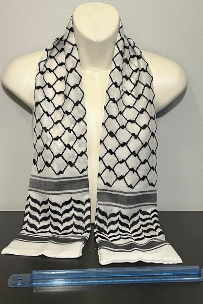 CUSTOM ORDER:  260 Authentic Palestinian Keffiyeh Wedding Groom or Graduation Sash Stole