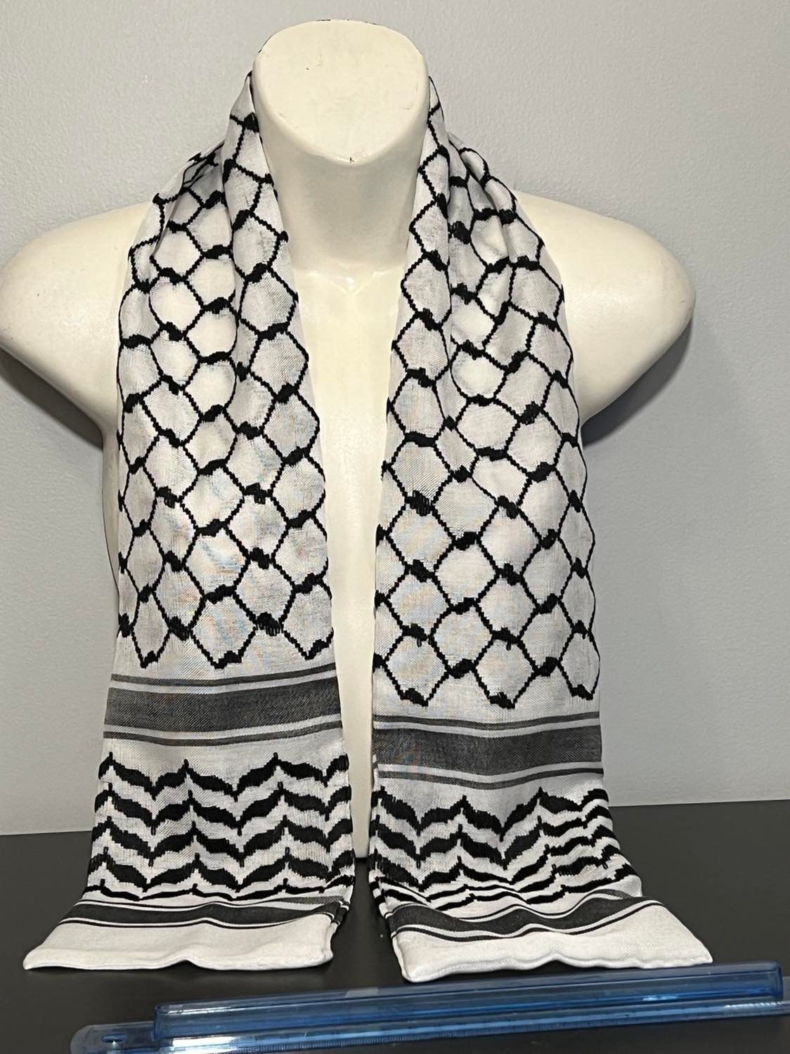 CUSTOM ORDER:  260 Authentic Palestinian Keffiyeh Wedding Groom or Graduation Sash Stole