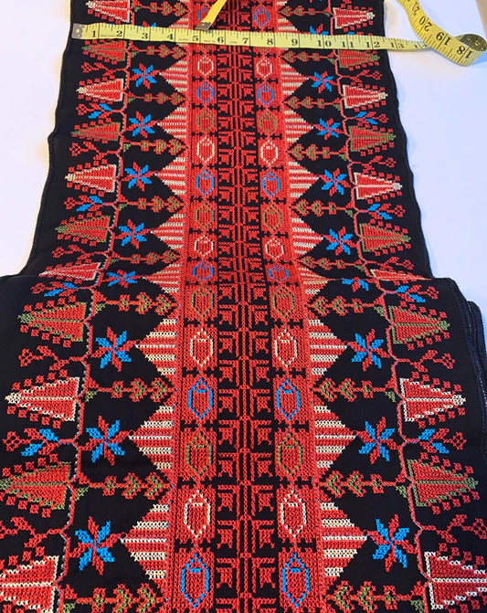 Fabric:  Authentic Jordanian/Palestinian Tatreez Embroidery, Made in Jordan