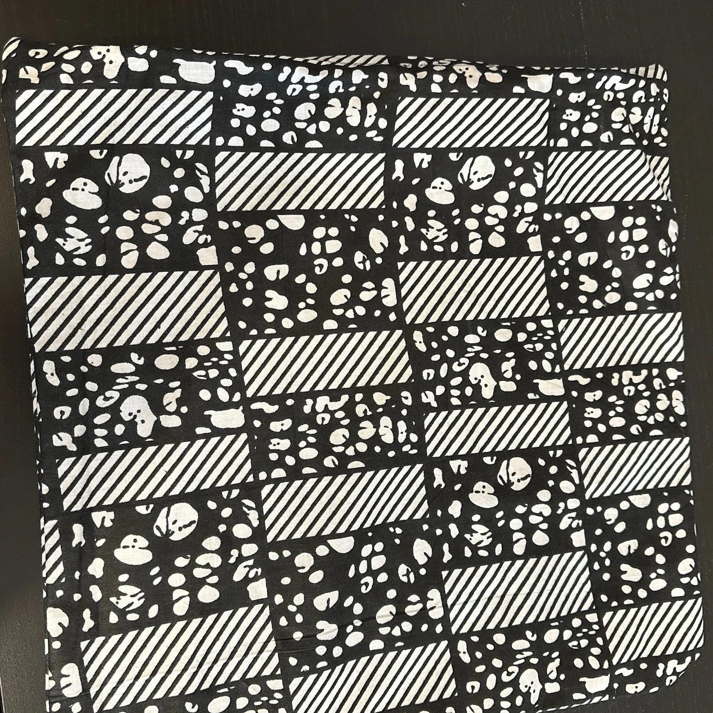 Authentic Hollandais African Ankara Wax Pillow Cover, Currently One of a Kind