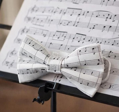 Music Note Bow Tie | Gift for Music Lovers, Teachers & Dads