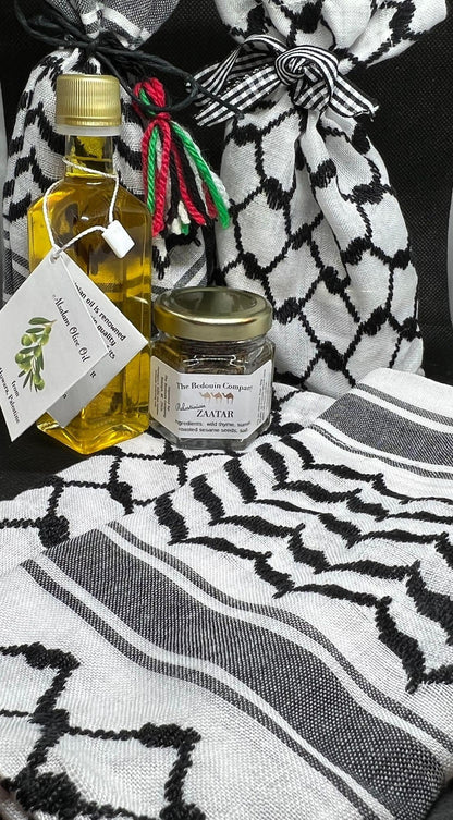 Set of 10 Palestinian Olive Oil with Palestinian Zaatar in Gift Bag