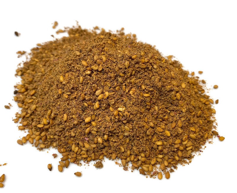 What a Pair! All Natural Authentic Traditional Palestinian Dukkha and Jordanian Zaatar, Three Ounces Each