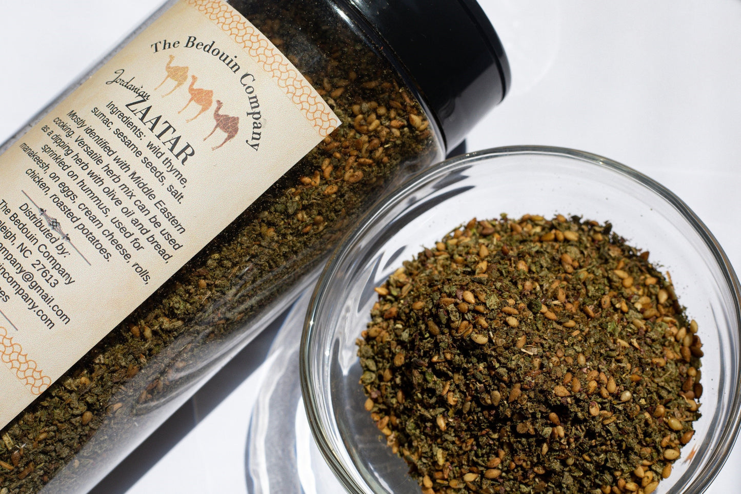 What a Pair! All Natural Authentic Traditional Palestinian Dukkha and Jordanian Zaatar, Three Ounces Each