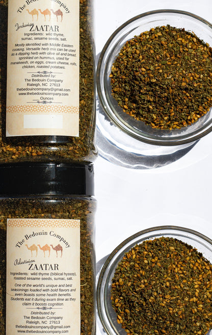 AUTHENTIC Jordanian and Palestinian Zaatar Za'atar, 3 Ounces Each