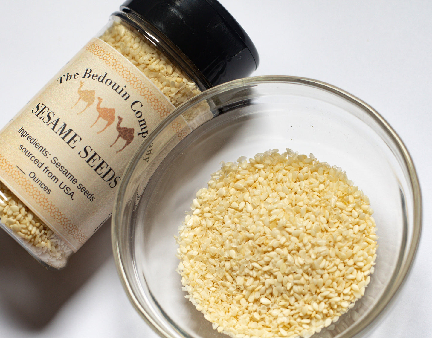 Organic Sesame Seeds Sourced from the USA, 2, 8, or 16 Ounces