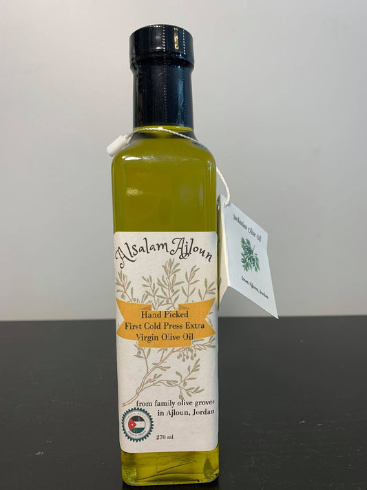 Harvest 2023 Jordanian Olive Oil, Authentic, Natural First Cold-Pressed, 250 ml