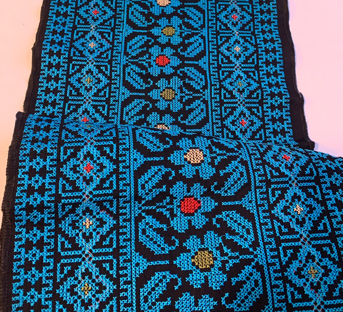 Fabric:  Authentic Jordanian/Palestinian Tatreez, Sold by Yard