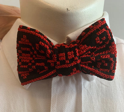 Bow Tie, Tatreez, Clip-on, Authentic Tatreez, Men and Boy's Sizes Available