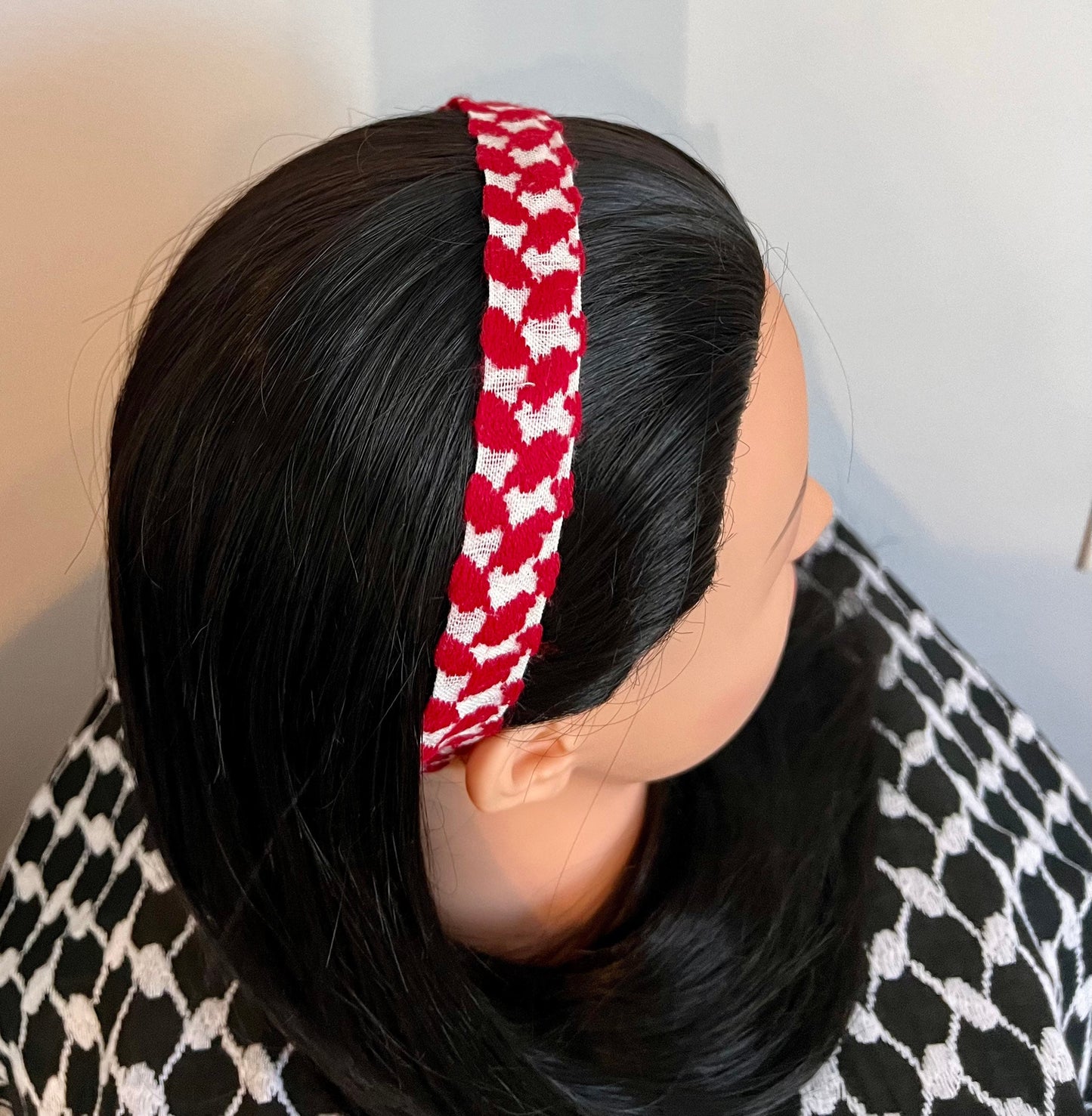 Headband, Jordanian Keffiyeh, Authentic Fabric