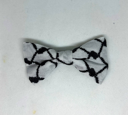 Bow Tie, Clip-on, Authentic Palestinian Keffiyeh, Men's and Boy's Sizes Available